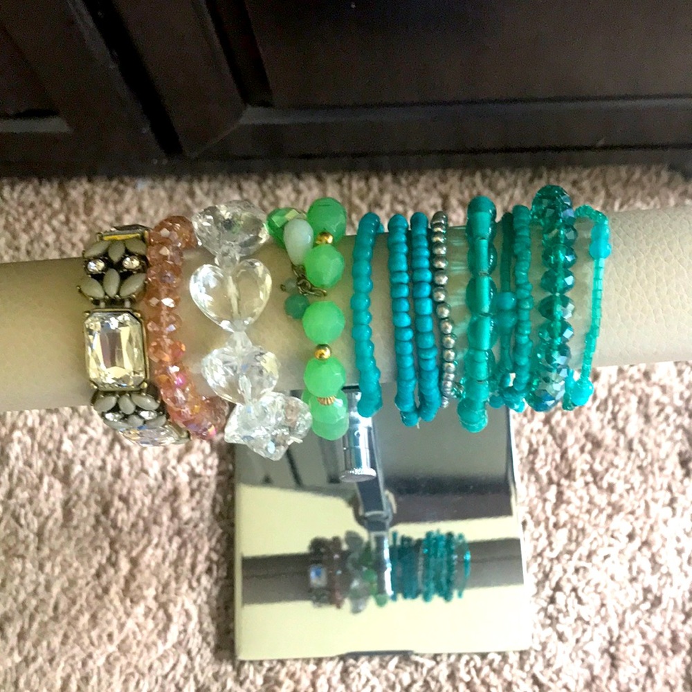 Bundle of Assorted Beaded Bracelets